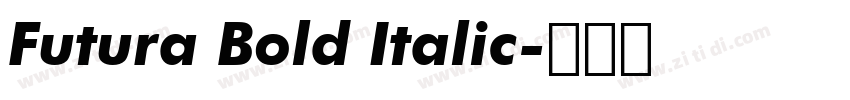 Futura Bold Italic字体转换